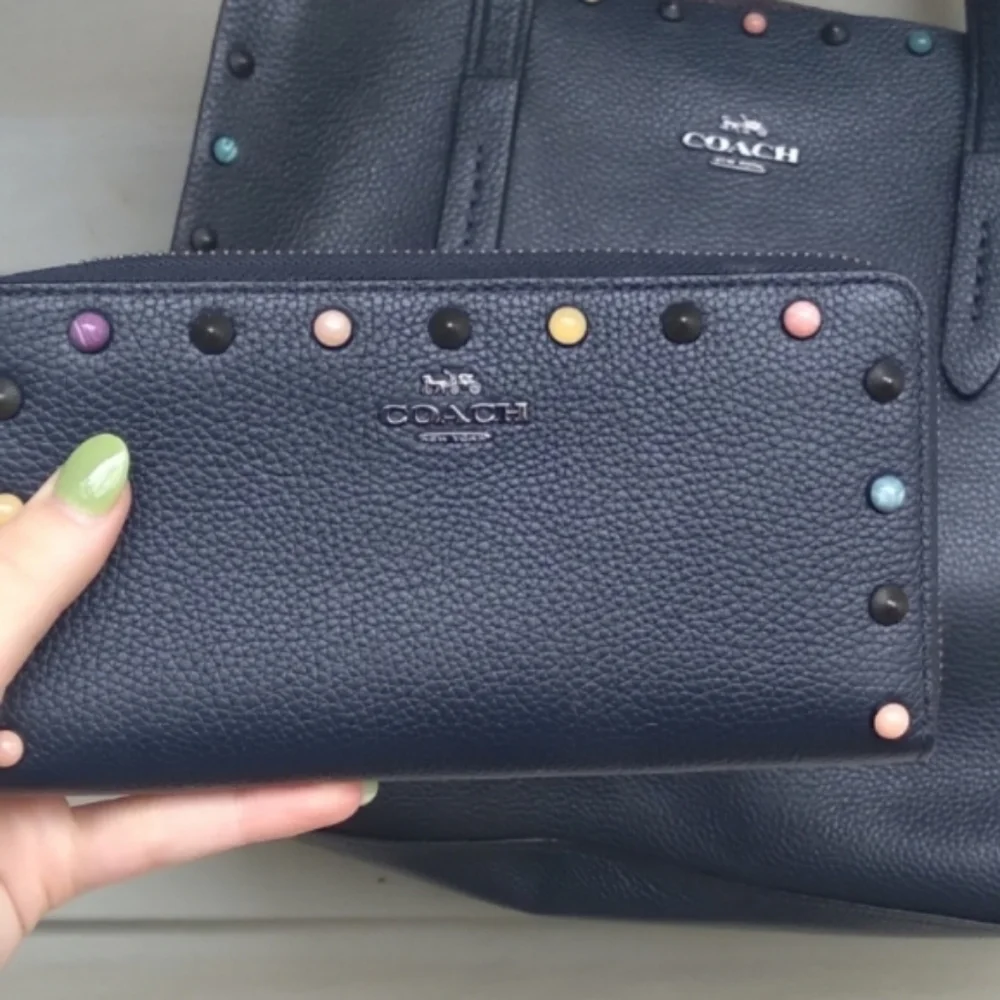 Coach Navy Wallet